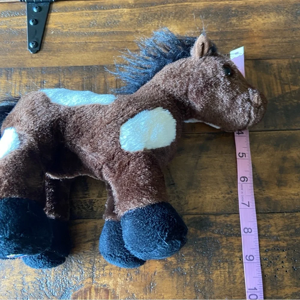 Ganz‎ Pinto Horse Brown White Plush Stuffed Animal Toy 8